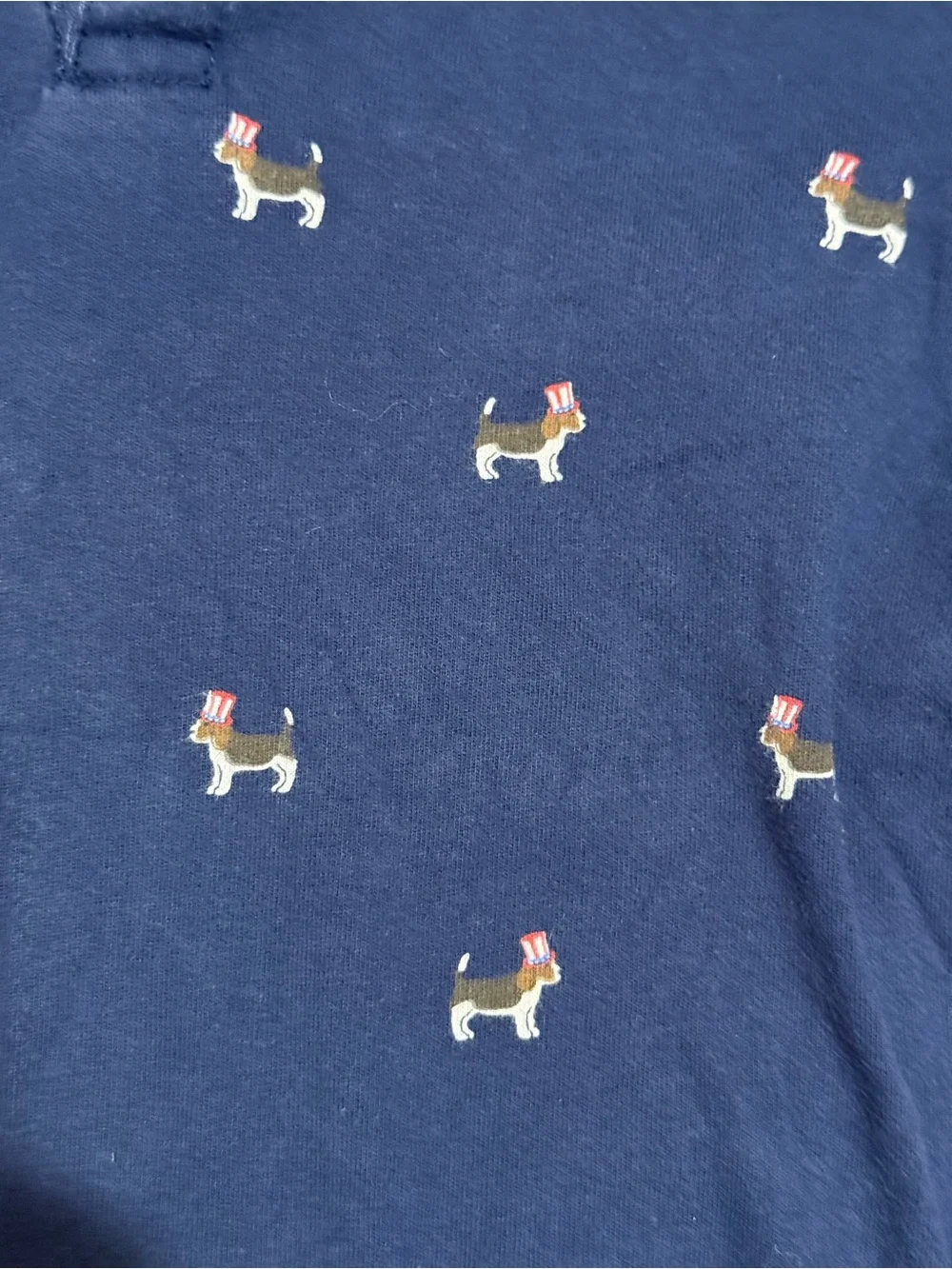 Janie and Jack Navy Polo with Dog Embroidery